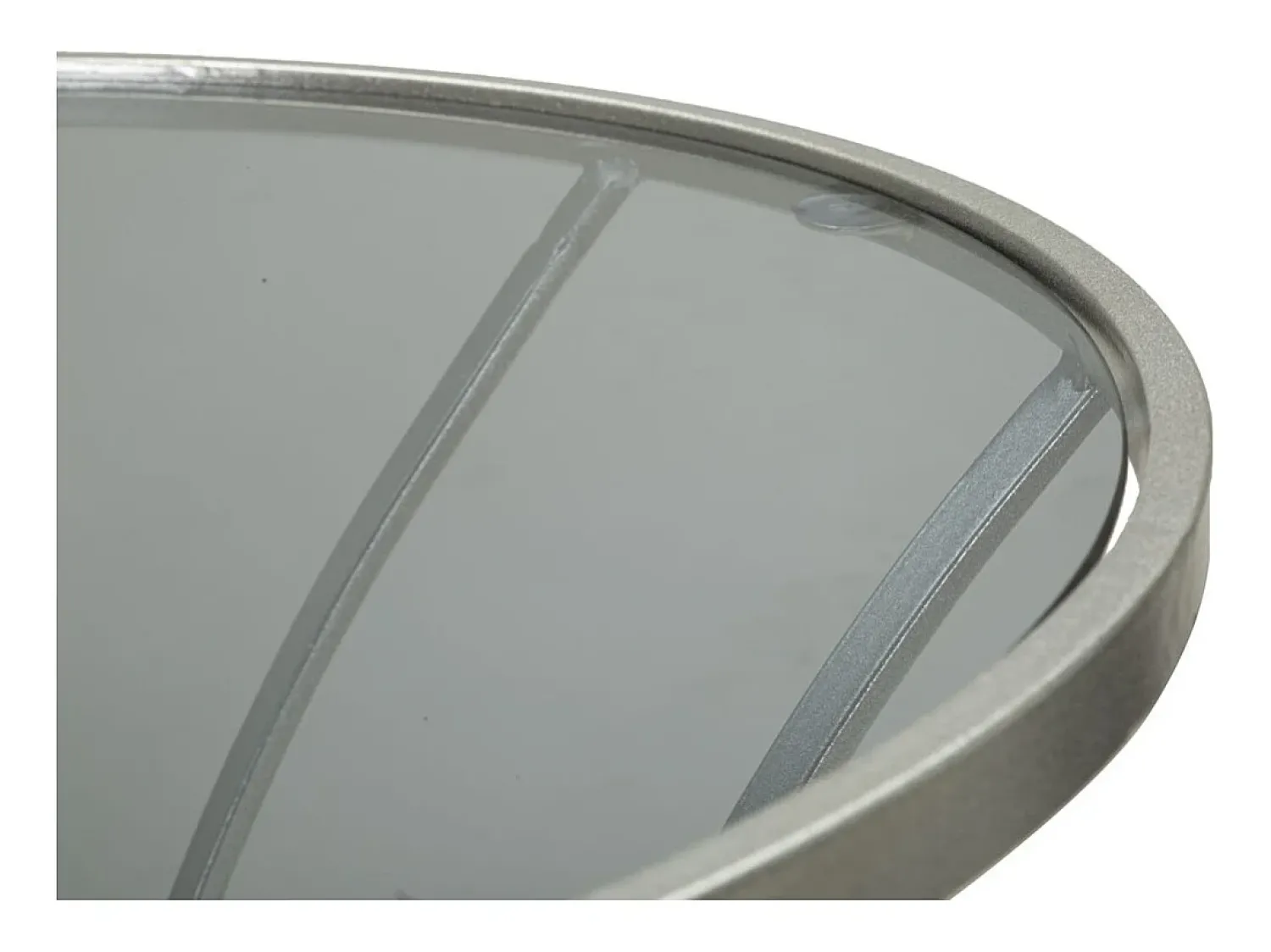 Mesa De Apoio| Mesa de Centro VKH564, Prata, 56x56x68 cm, Kendra Home Prateado