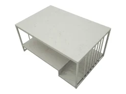 Mesa de Centro VKH790, Prata, 90x45x60 cm, Kendra Home^ Mesa De Centro