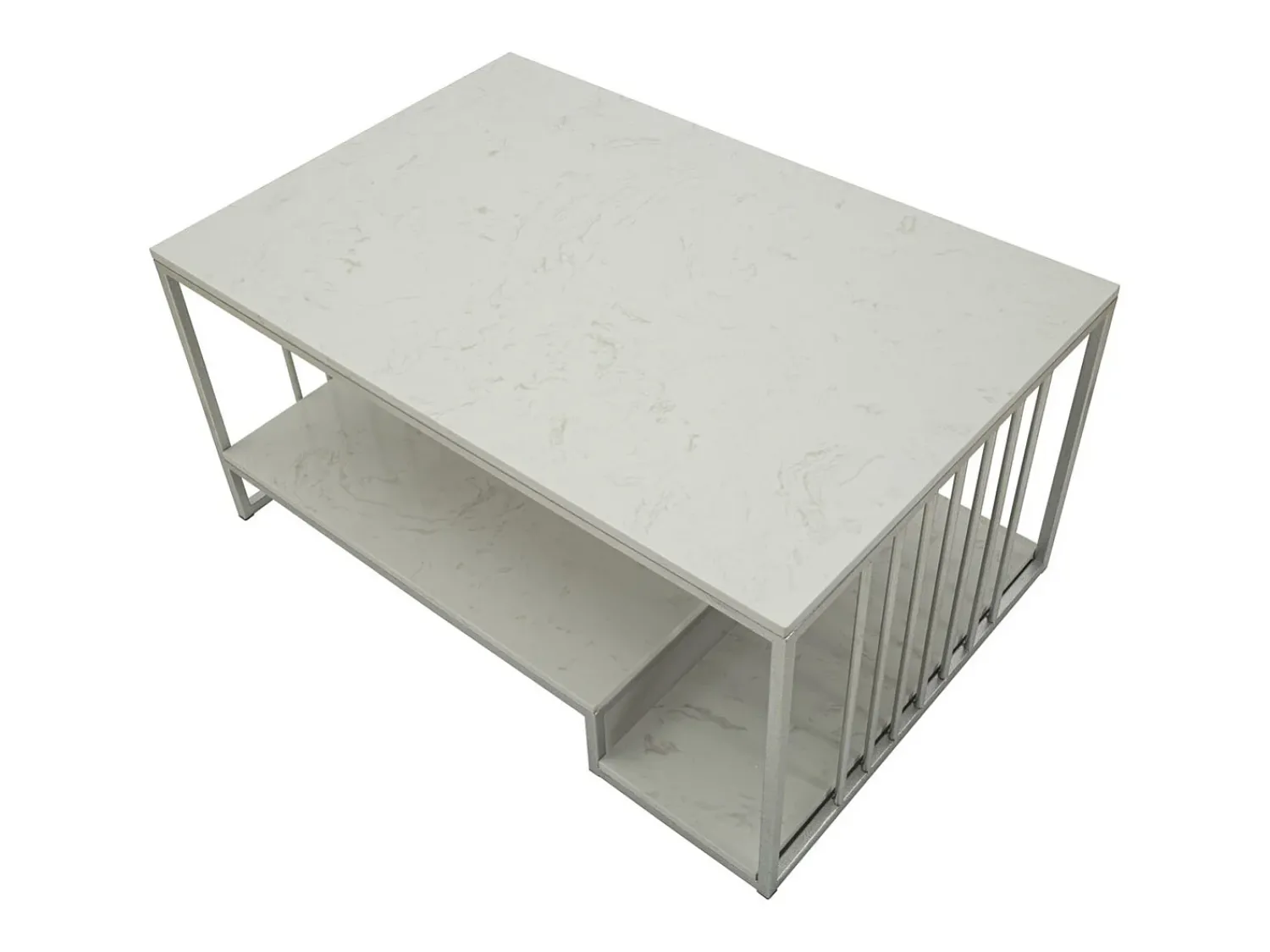 Mesa de Centro VKH790, Prata, 90x45x60 cm, Kendra Home^ Mesa De Centro