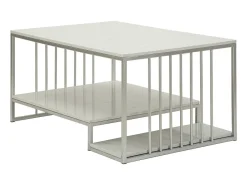Mesa de Centro VKH790, Prata, 90x45x60 cm, Kendra Home^ Mesa De Centro