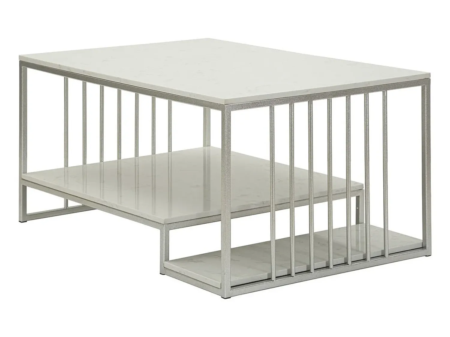 Mesa de Centro VKH790, Prata, 90x45x60 cm, Kendra Home^ Mesa De Centro