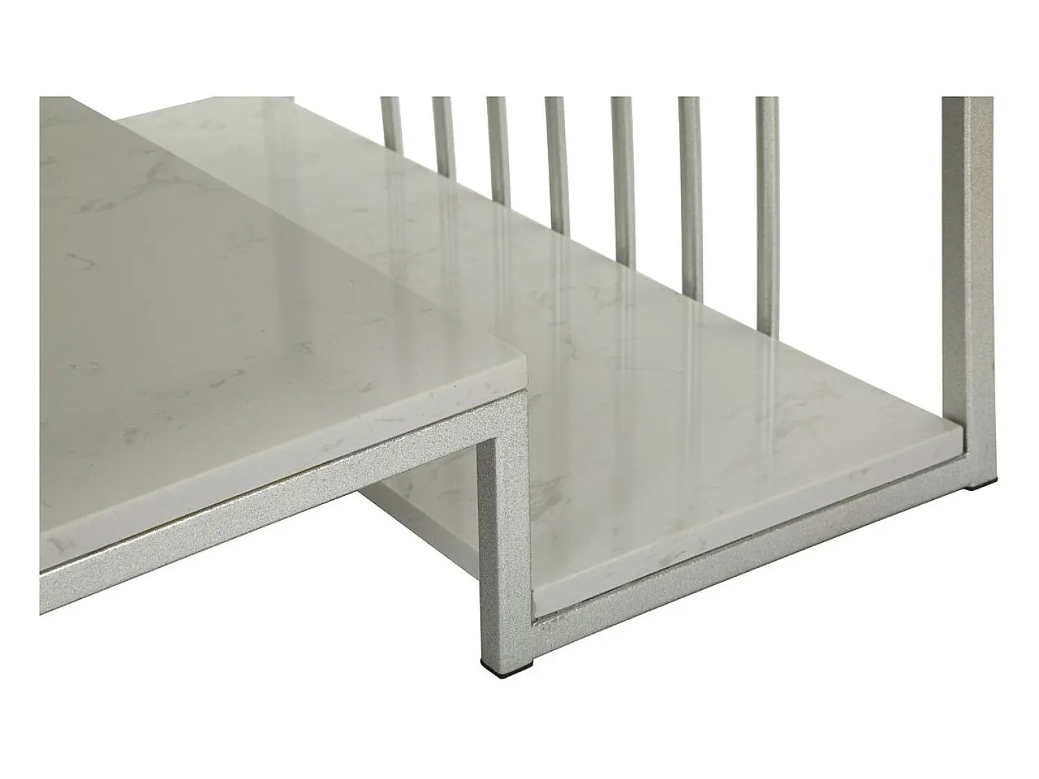 Mesa de Centro VKH790, Prata, 90x45x60 cm, Kendra Home^ Mesa De Centro