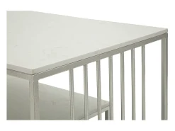 Mesa de Centro VKH790, Prata, 90x45x60 cm, Kendra Home^ Mesa De Centro