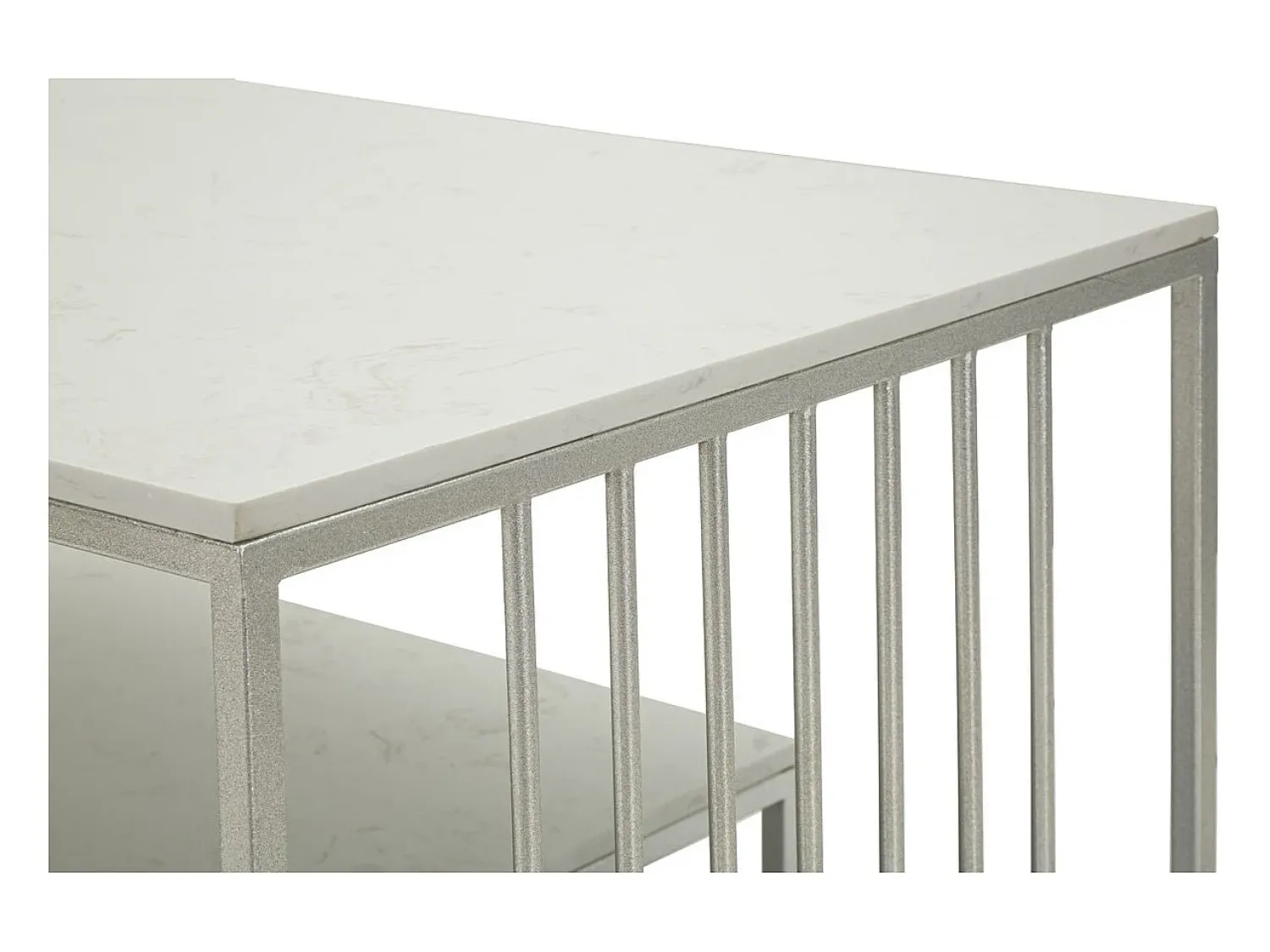 Mesa de Centro VKH790, Prata, 90x45x60 cm, Kendra Home^ Mesa De Centro