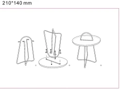 Best Mesa de Centro VKH525, , 45x45x59 cm, Kendra Home Verde