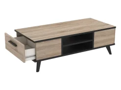 Mesa De Centro* Mesa de Centro Wayne Living Room Carvalho/ 107x35x50 cm Preto