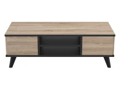 Mesa De Centro* Mesa de Centro Wayne Living Room Carvalho/ 107x35x50 cm Preto