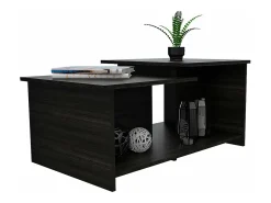 TuHome Mesa de centro Wema em melamina, com arrumação aberta, 41.91 cm X 89 cm X 53 cm , / Prata^ Mesa De Centro