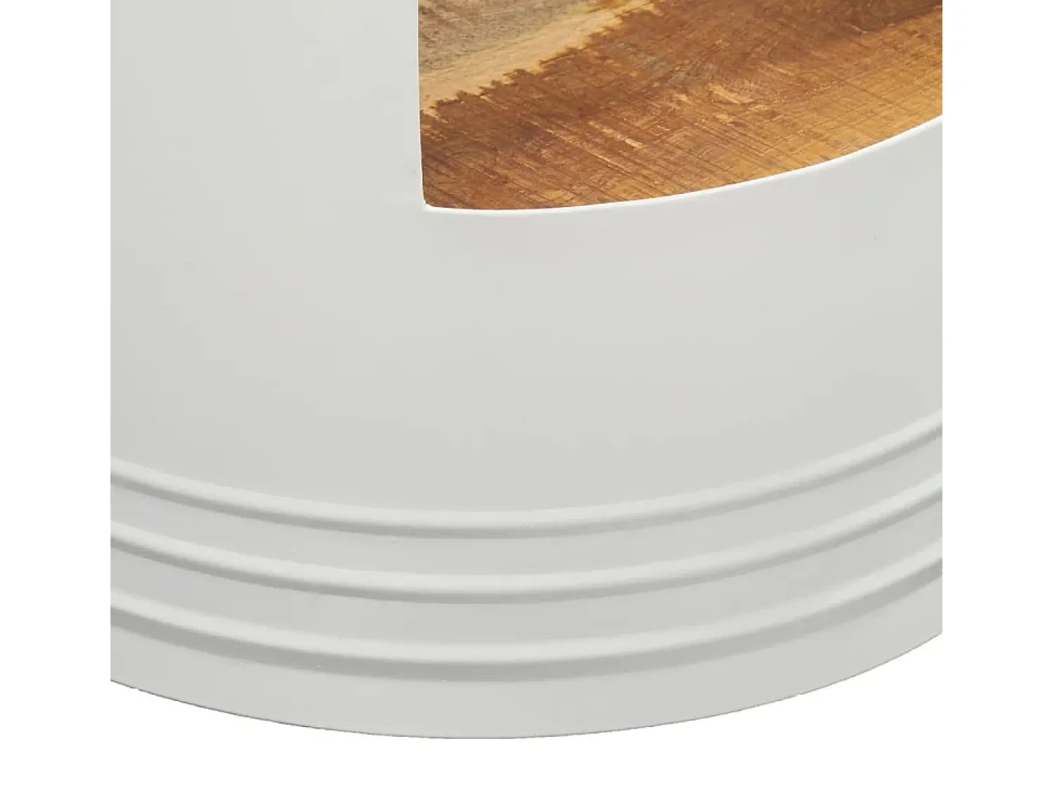 Online vidaxl Mesa de centro 43x55 cm madeira de mangueira maciça Natural claro