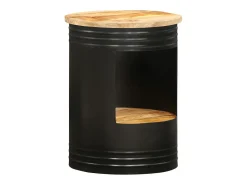 Mesa De Centro|vidaxl Mesa de centro 43x55 cm madeira de mangueira maciça Natural claro