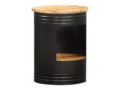 Mesa De Centro|vidaxl Mesa de centro 43x55 cm madeira de mangueira maciça Natural claro