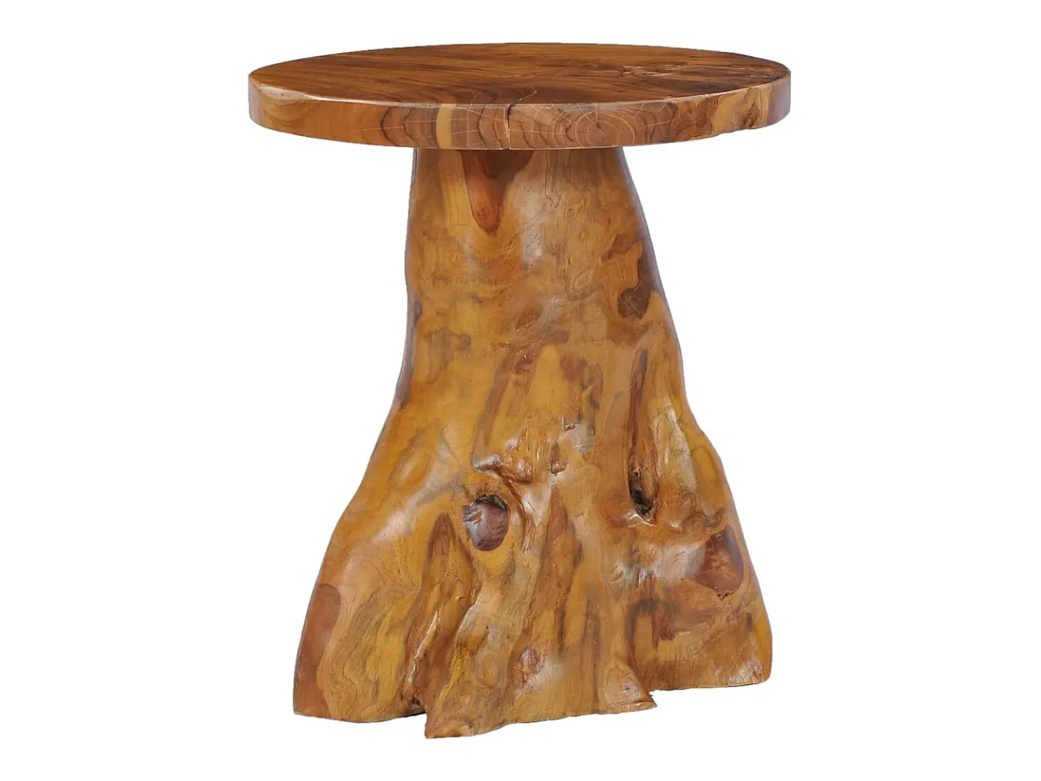 Mesa De Centro*vidaxl Mesa de centro 40x40 cm madeira de teca maciça Natural claro