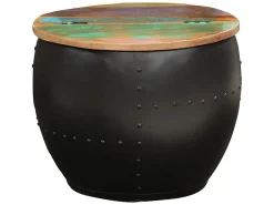 Online Mesa de centro 53x43 cm madeira recuperada maciça PT347033 Castanho