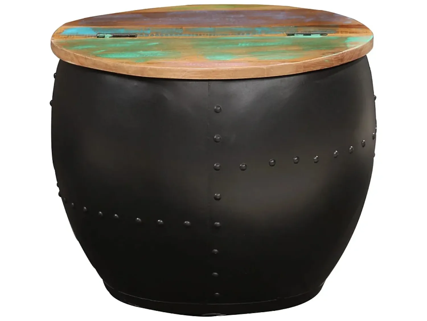Online Mesa de centro 53x43 cm madeira recuperada maciça PT347033 Castanho