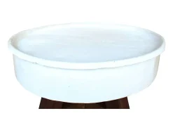 Mesa De Centro| Mesa de centro 60x45 cm madeira recuperada maciça PT203056 Branco