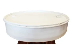Mesa De Centro| Mesa de centro 60x45 cm madeira recuperada maciça PT203056 Branco