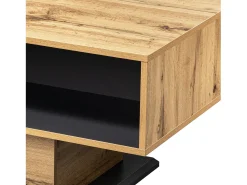 Mesa De Centro|Hauss Spole Mesa de centro 100x60cm com gaveta, madeira natural clara Natural claro