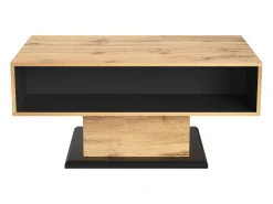 Mesa De Centro|Hauss Spole Mesa de centro 100x60cm com gaveta, madeira natural clara Natural claro