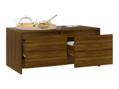 Mesa De Centro* Mesa de centro 90x50x41,5 aglomerado cor carvalho PT219341 Castanho
