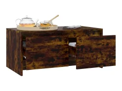Mesa De Centro* Mesa de centro 90x50x41,5 aglomerado cor carvalho fumado PT135420 Castanho