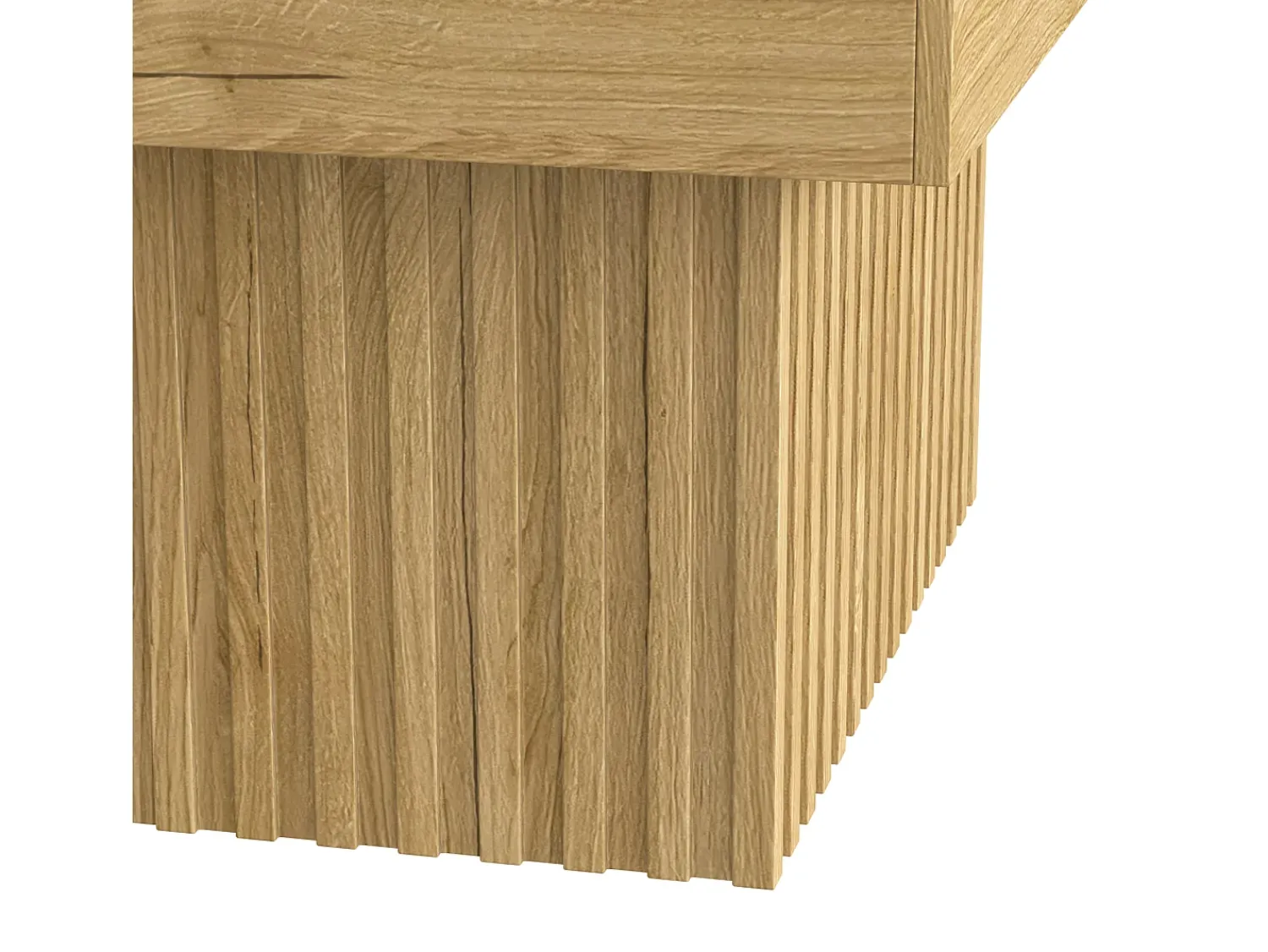 Sale ModernLuxe Mesa de centro 79x79x46 cm - tampo quadrado - aspecto madeira - MDF + painéis de partículas - Natural Natural claro