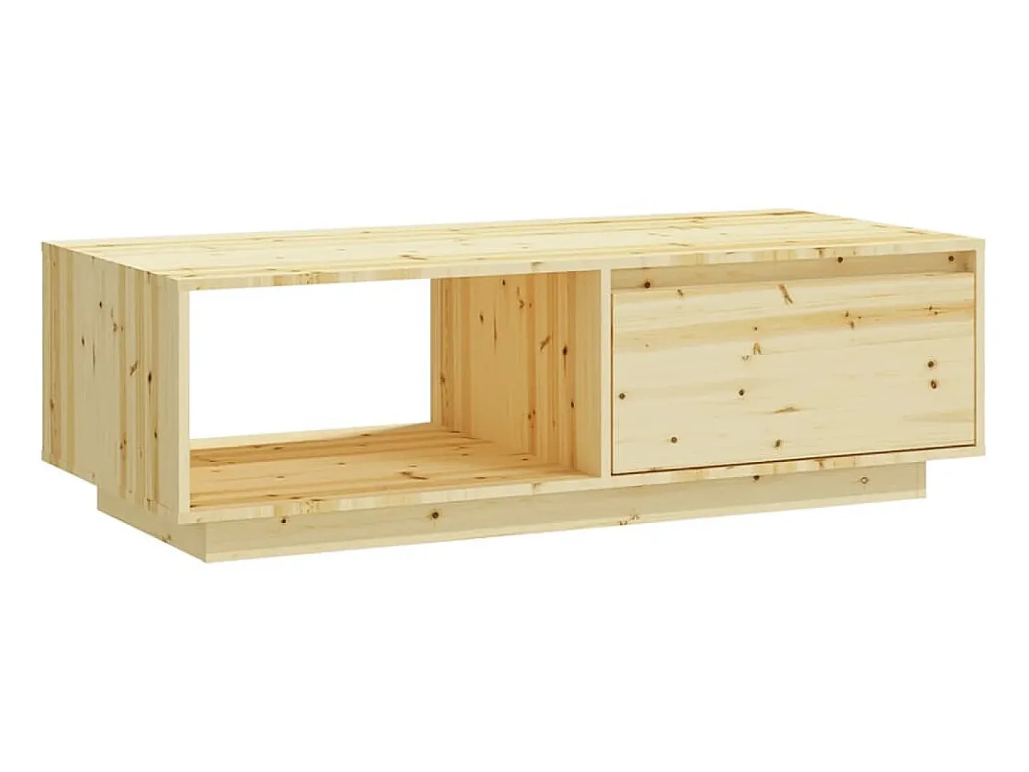Mesa de centro 110x50x33,5 cm abeto maciço PT856744^ Mesa De Centro