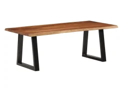 Mesa De Centro|vidaxl Mesa de centro 110x55x40 cm acácia maciça castanho-mel Natural claro