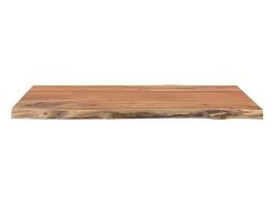 Mesa De Centro* Mesa de centro 50x40x2,5 cm acácia maciça com borda viva PT799972 Castanho