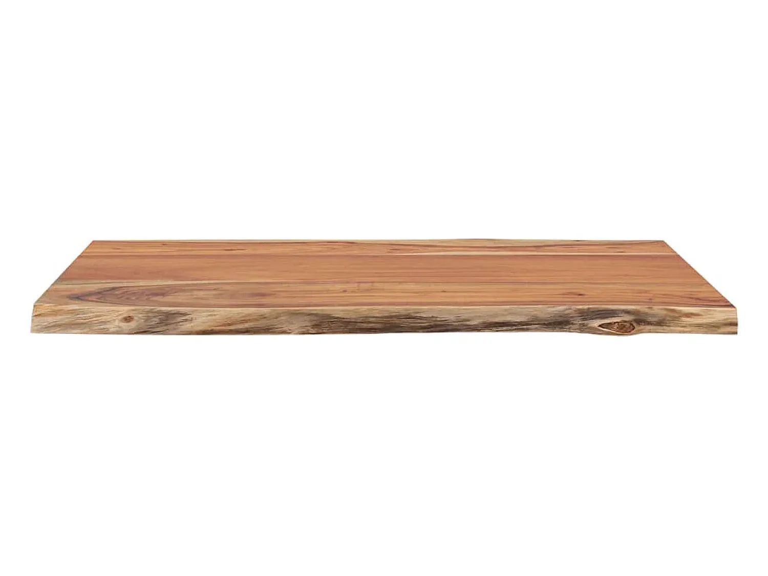 Mesa De Centro* Mesa de centro 50x40x2,5 cm acácia maciça com borda viva PT799972 Castanho