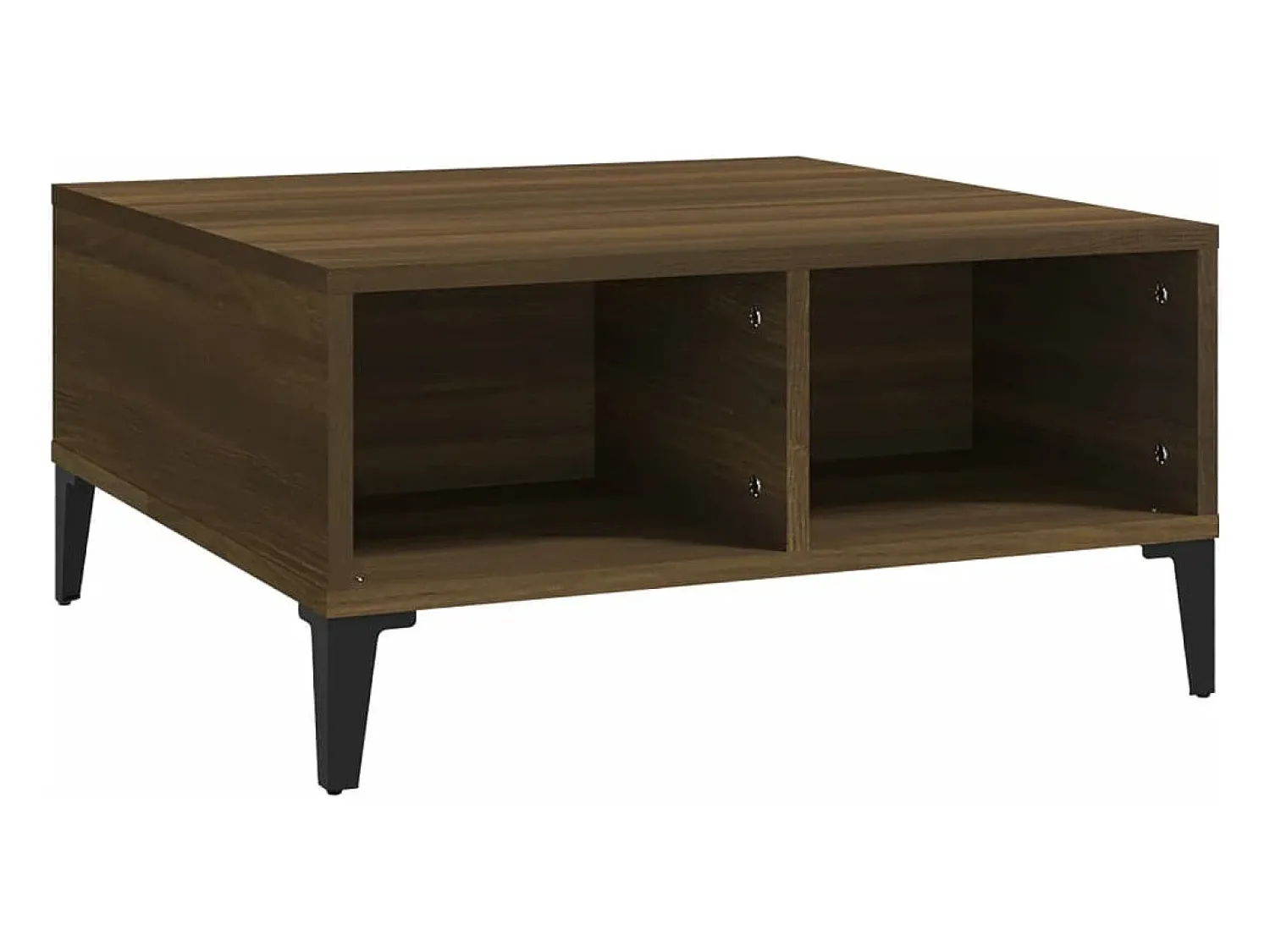 Discount vidaxl Mesa de centro 60x60x30 cm aglomerado cor carvalho castanho Natural claro