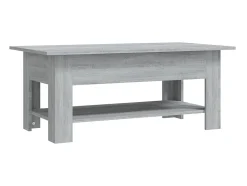 Mesa De Centro| Mesa de centro 102x55x42 cm aglomerado cor sonoma PT451051 Cinzento