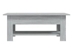 Mesa De Centro| Mesa de centro 102x55x42 cm aglomerado cor sonoma PT451051 Cinzento