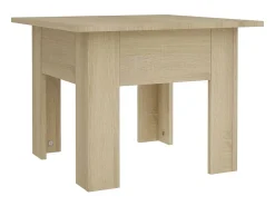 Mesa de centro 55x55x42 cm aglomerado cor carvalho sonoma PT680789^ Mesa De Apoio