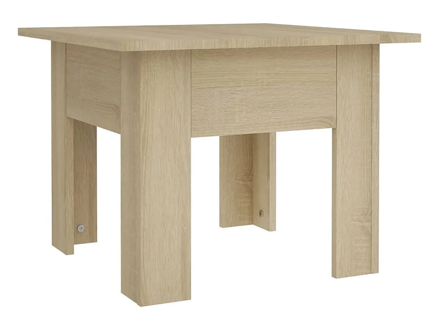 Mesa de centro 55x55x42 cm aglomerado cor carvalho sonoma PT680789^ Mesa De Apoio
