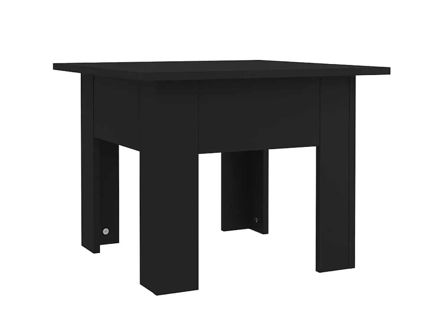 Mesa De Apoio| Mesa de centro 55x55x42 cm aglomerado PT747877 Preto