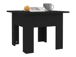 Mesa De Apoio| Mesa de centro 55x55x42 cm aglomerado PT747877 Preto