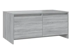 Mesa De Centro| Mesa de centro 90x50x41,5 cm aglomerado cor sonoma PT809255 Cinzento