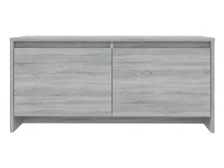 Mesa De Centro| Mesa de centro 90x50x41,5 cm aglomerado cor sonoma PT809255 Cinzento
