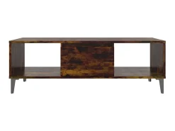 Mesa de centro 103,5x60x35 cm aglomerado carvalho fumado PT668511^ Mesa De Centro