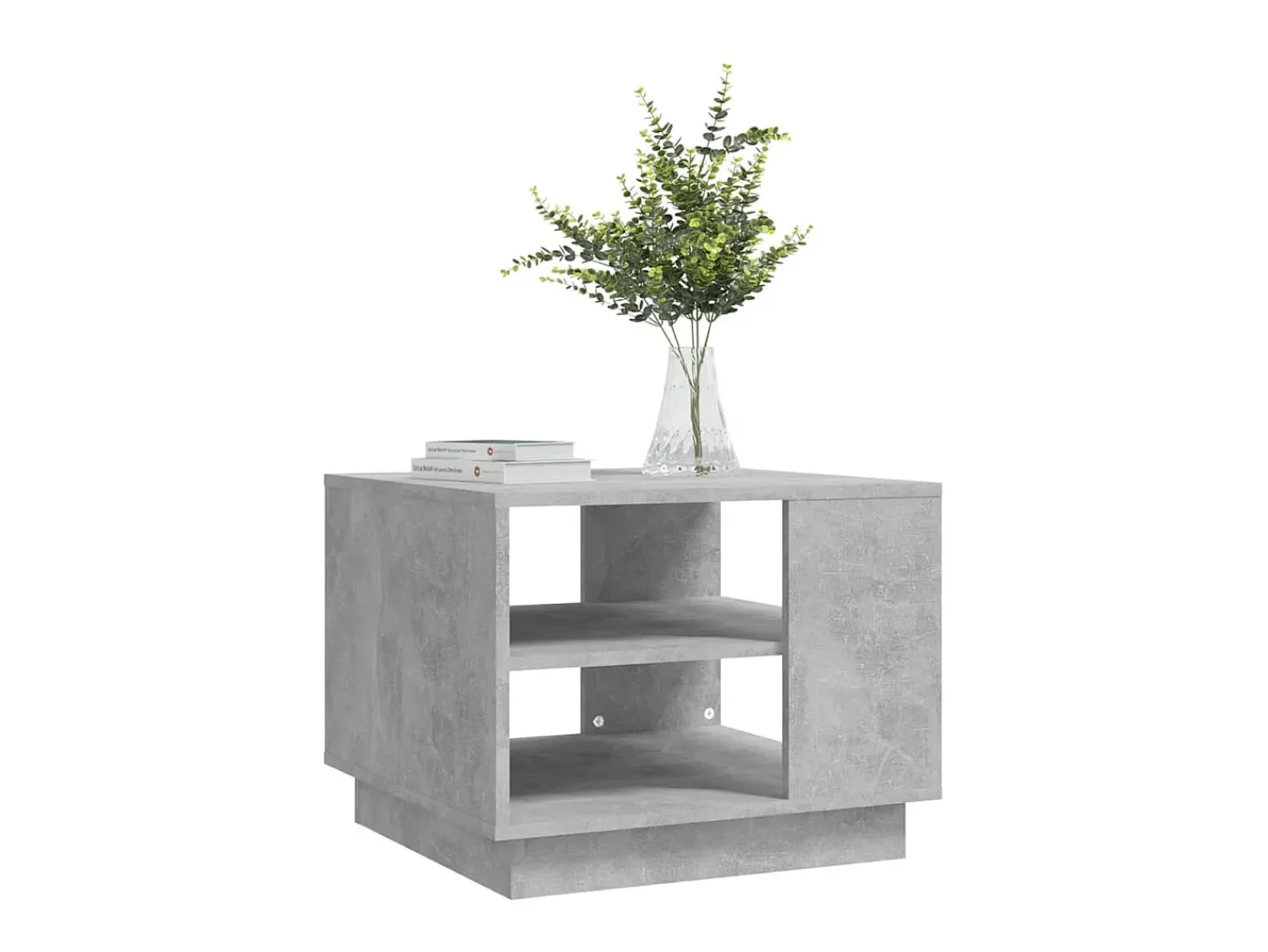 Best Mesa de centro 55x55x43 cm aglomerado cimento PT841777 Cinzento