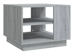 Mesa De Centro* Mesa de centro 55x55x43 cm aglomerado cor sonoma PT490404 Cinzento