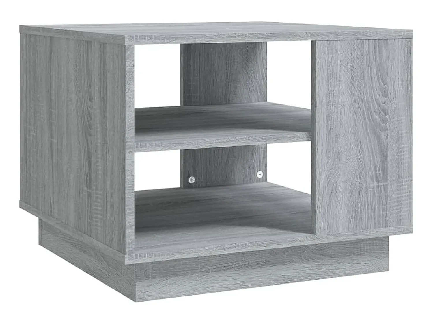 Mesa De Centro* Mesa de centro 55x55x43 cm aglomerado cor sonoma PT490404 Cinzento