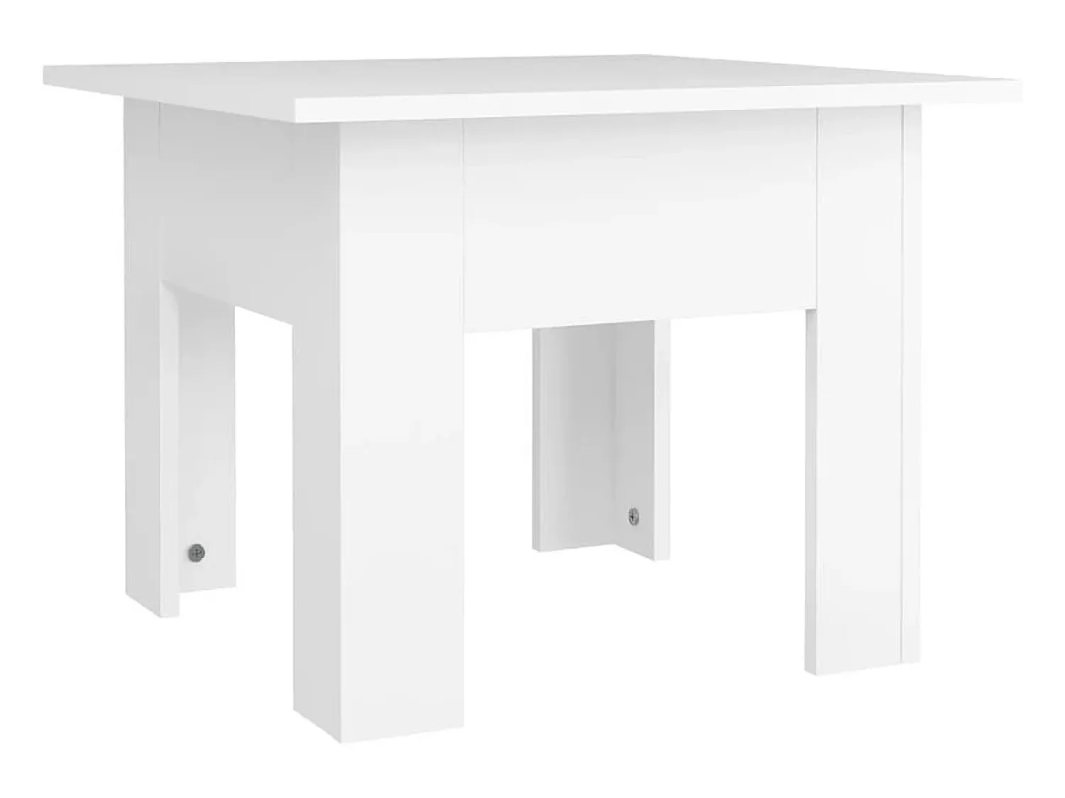 Mesa De Apoio| Mesa de centro 55x55x42 cm aglomerado PT395264 Branco