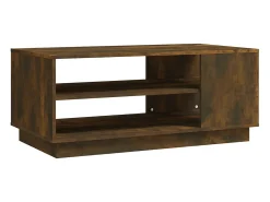 New Mesa de centro 102x55x43 cm aglomerado cor carvalho fumado PT808280 Castanho
