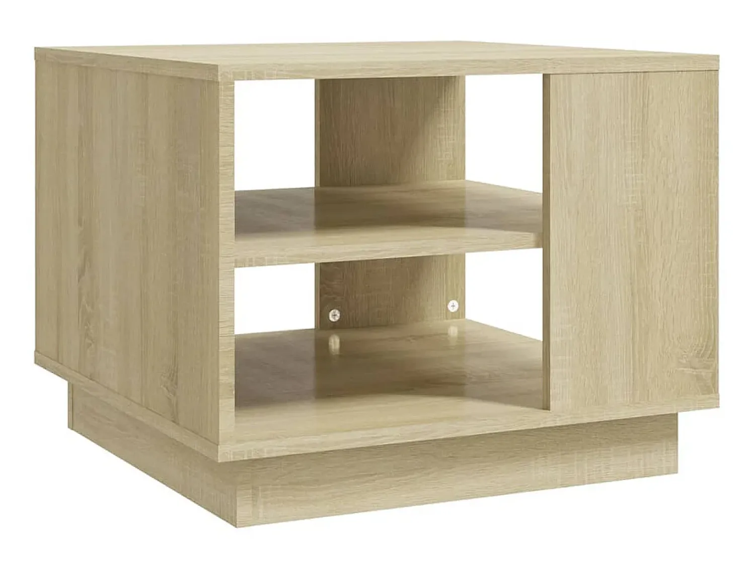 Mesa de centro 55x55x43 cm aglomerado cor carvalho sonoma PT836027^ Mesa De Centro