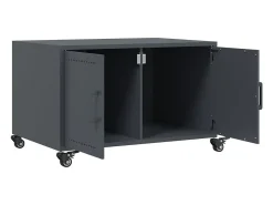 vidaxl Mesa de centro 68x50x43,5 cm aço antracite^ Mesa De Centro