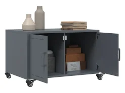 vidaxl Mesa de centro 68x50x43,5 cm aço antracite^ Mesa De Centro