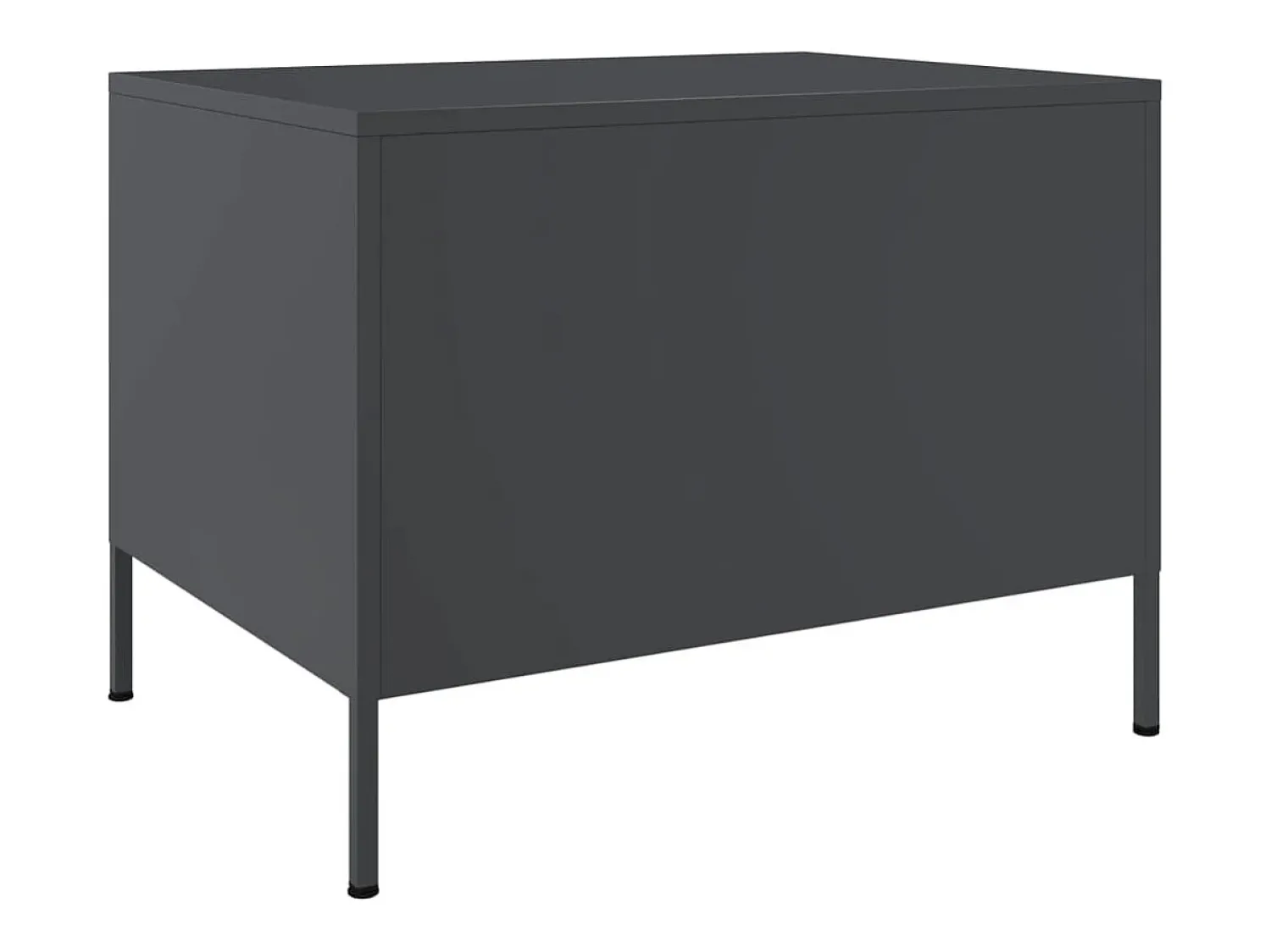 vidaxl Mesa de centro 68x50x50,5 cm aço antracite^ Mesa De Centro