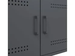 vidaxl Mesa de centro 68x50x50,5 cm aço antracite^ Mesa De Centro
