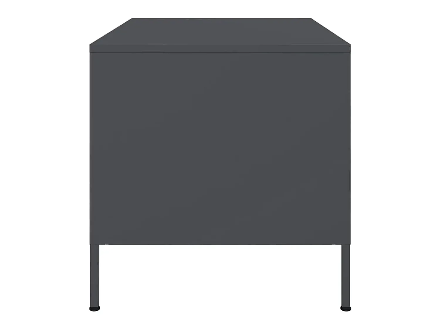 vidaxl Mesa de centro 68x50x50,5 cm aço antracite^ Mesa De Centro